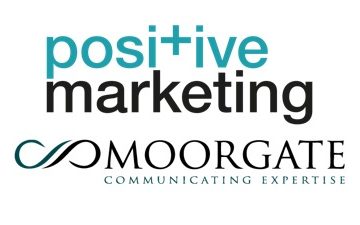 Positive Marketing and Moorgate logos