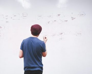 Man brainstorming